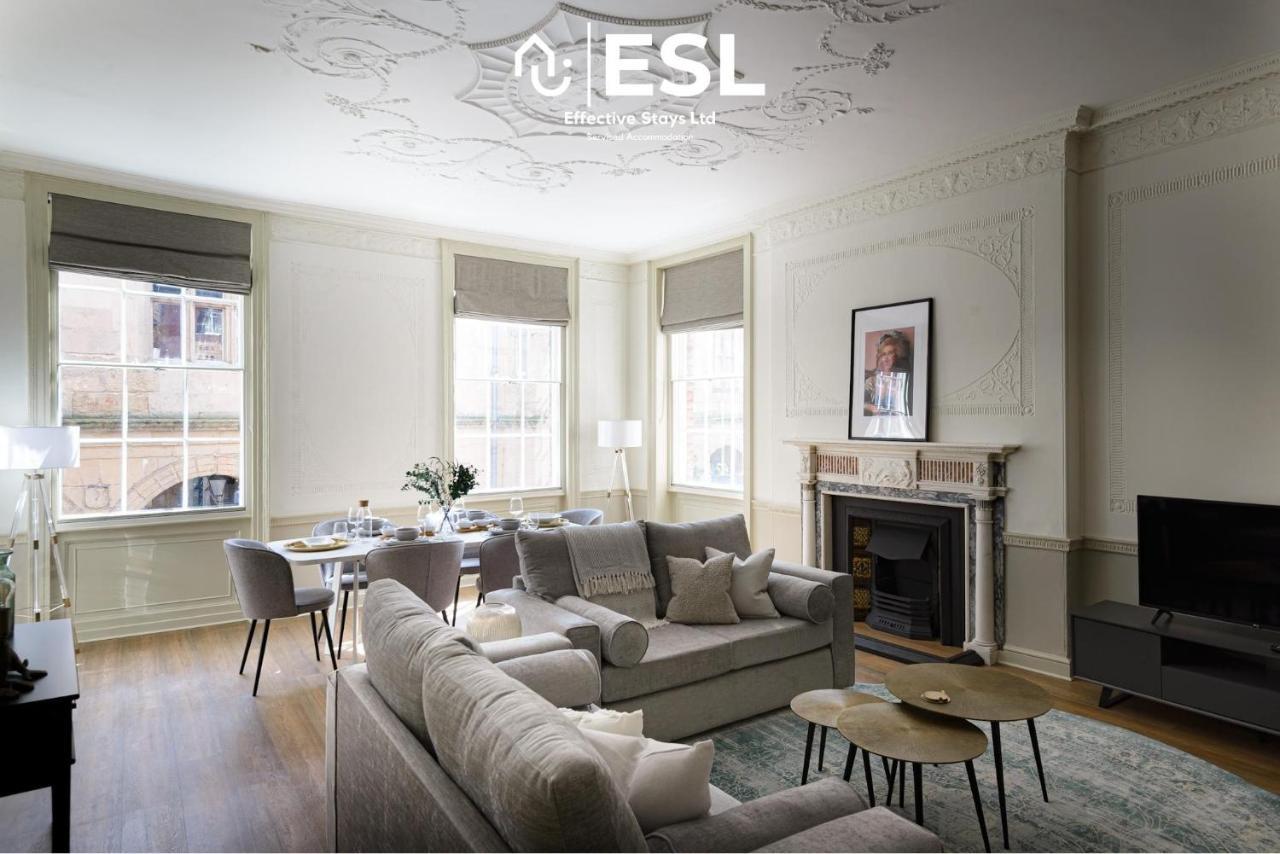 Most Central Luxury Grade 2 Listed Apartment Overlooking Shrewsbury Square - Free Parking Екстер'єр фото